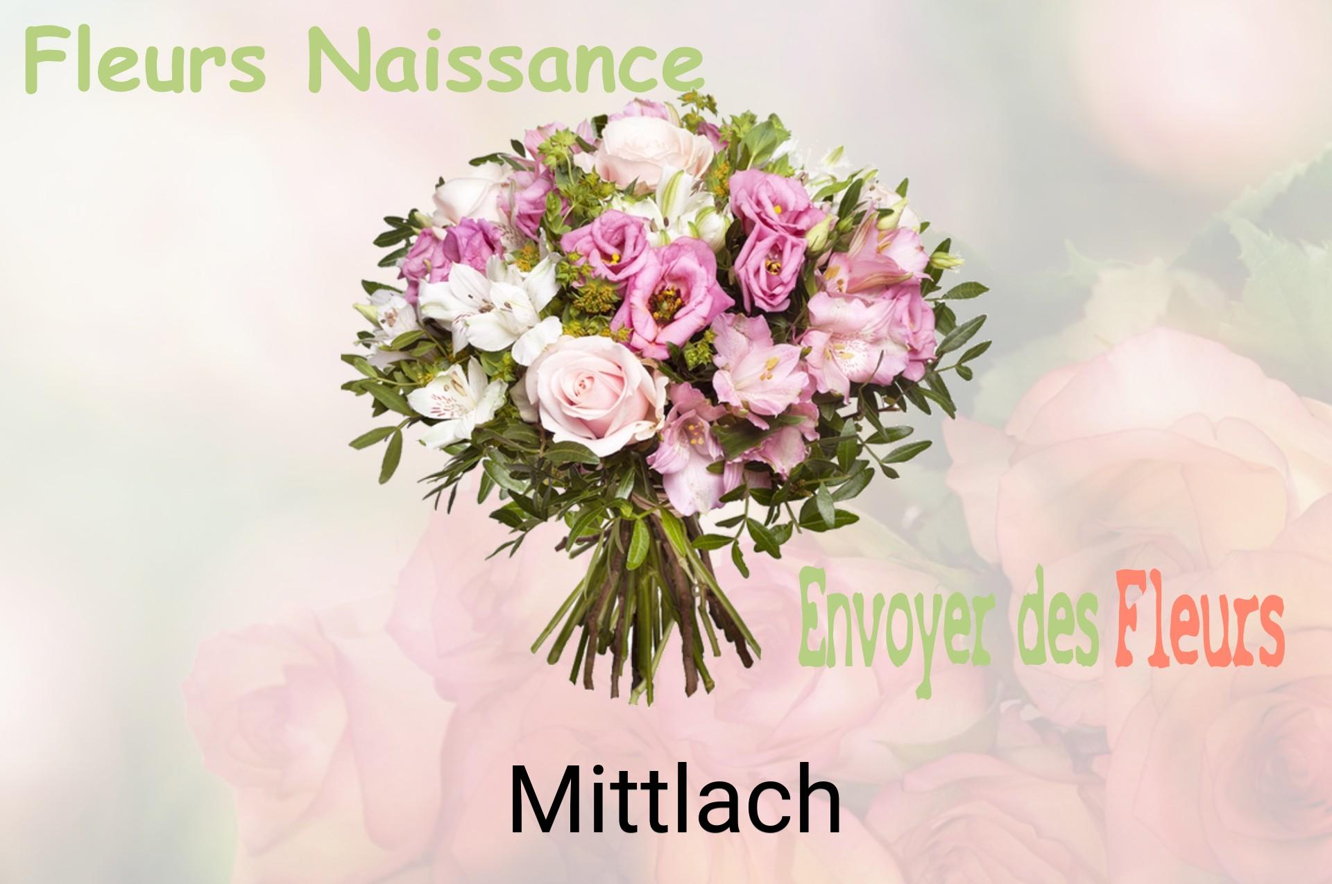 Bouquet de fleurs de naissance livré à Mittlach
